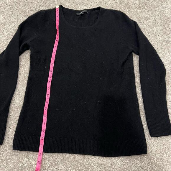 41 Hawthorne Womens 100% Cashmere Crewneck Sweater in Black Size M - Picture 7 of 8
